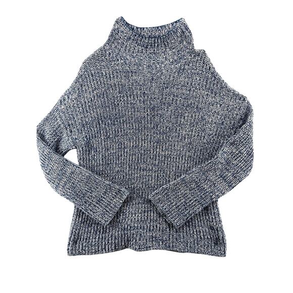 NWT Caslon Sweater M Shaker Mock Neck Chunky Knit Oversized Long Sleeve Pullover - Picture 1 of 7